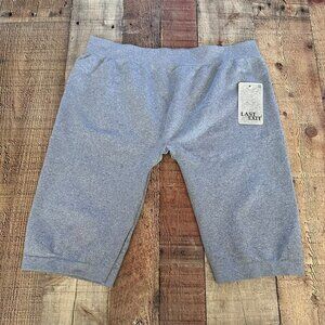 Last Exit gray stretch active shorts women's 2x
